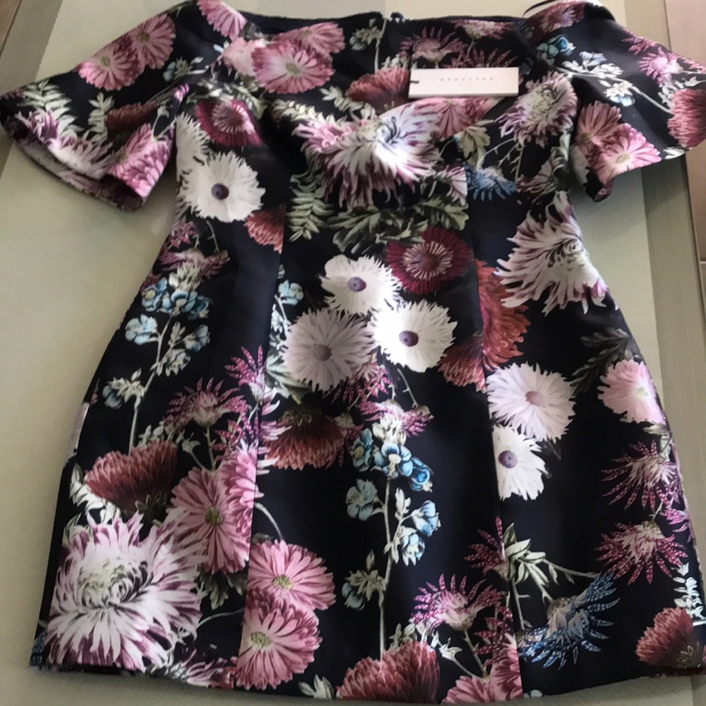 Keepsake floral mini dress.